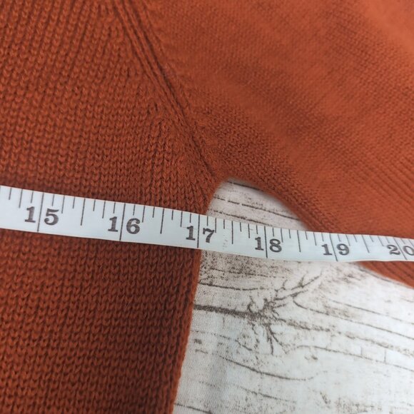 Vintage White Stag Rust Burnt Orange Cardigan With Zippers Size 38 - Picture 3 of 5